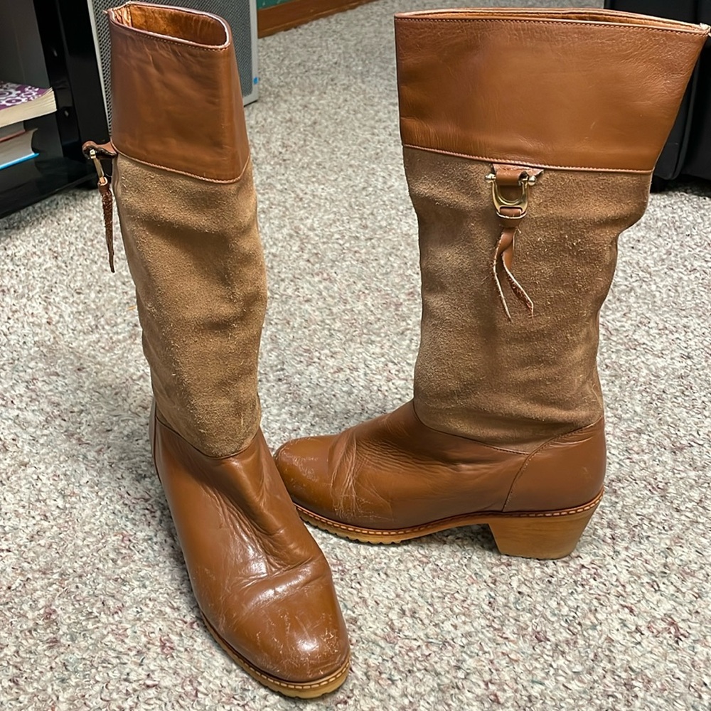 Vintage 70s leather/suede boots